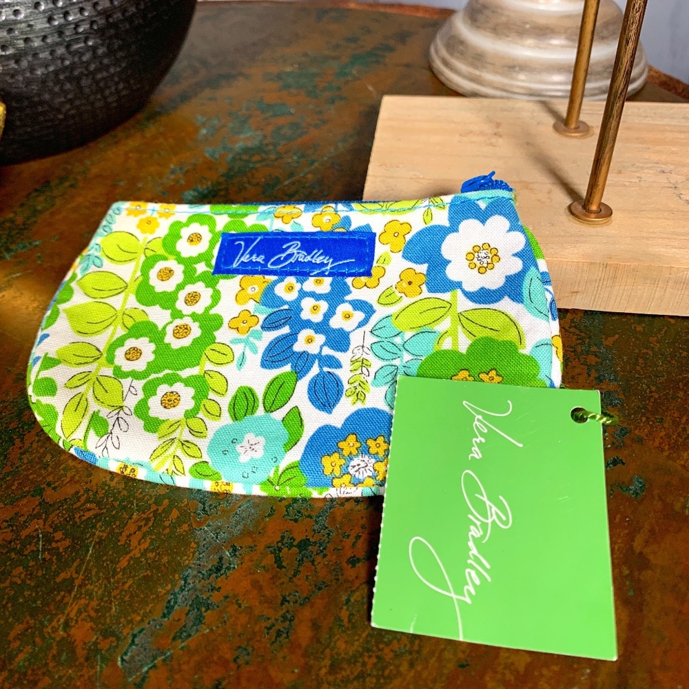 Vera Bradley Clip Zip ID Holder Case Key Chain Bag
